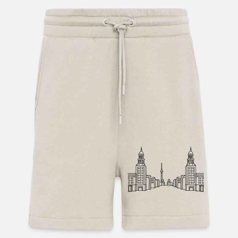 Frankfurter Tor Berlin - Short bio décontracté fabriqué en UE - WARM CLAY
