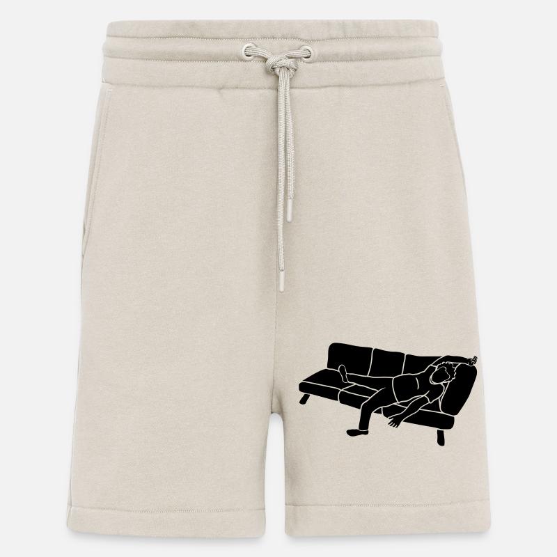 Homme de canapé fatigué - Short bio décontracté fabriqué en UE - WARM CLAY