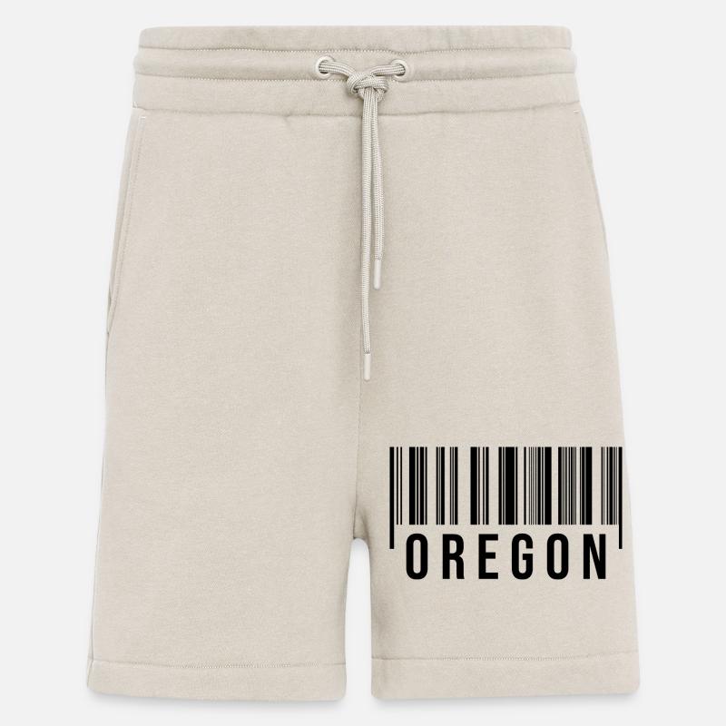 Code-barres de l’Oregon - Short bio décontracté fabriqué en UE - WARM CLAY