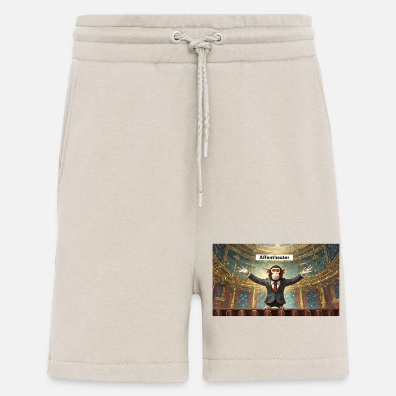 Pun ambiguous expression – Affentheater (farce) - Shorts - made by SPREAD - WARM CLAY