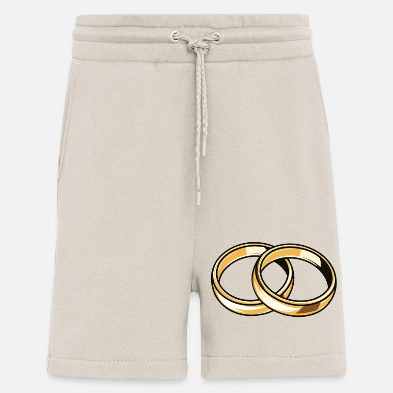 Eheringe Hochzeit - Shorts - made by SPREAD - WARM CLAY