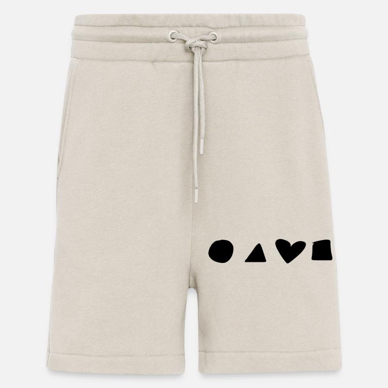 shape, heart, circle, triangle, square - Shorts - made by SPREAD - WARM CLAY