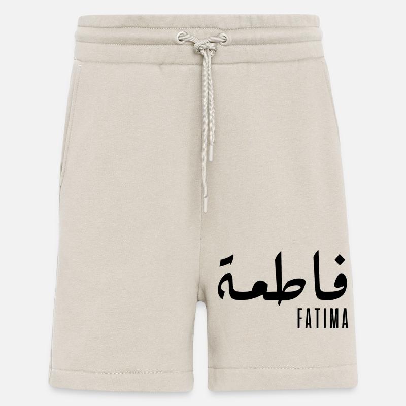Fatima prénom en arabe - Short bio décontracté fabriqué en UE - WARM CLAY