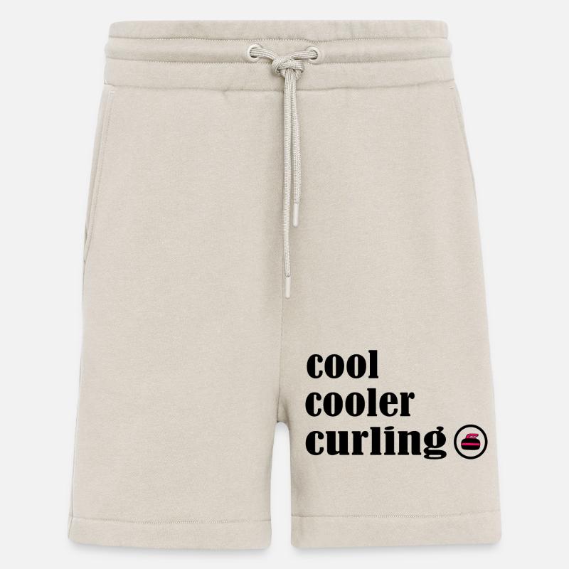 curling eisstockschießen curler curlingsaison - Shorts - made by SPREAD - WARM CLAY