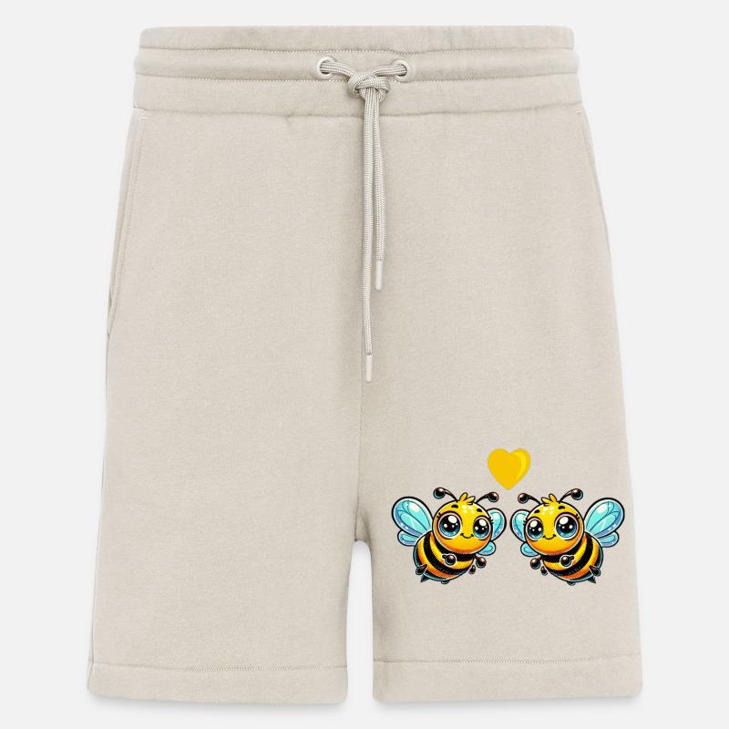 biene comic love - Shorts - made by SPREAD - WARM CLAY