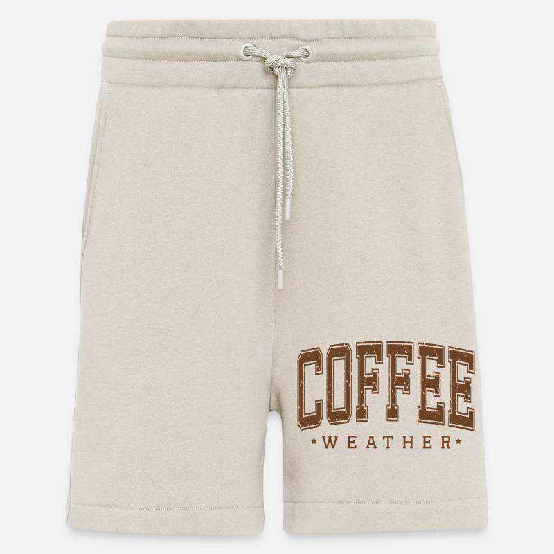 Tempo del caffè - Pantaloncini ecologici casual Made in UE - WARM CLAY