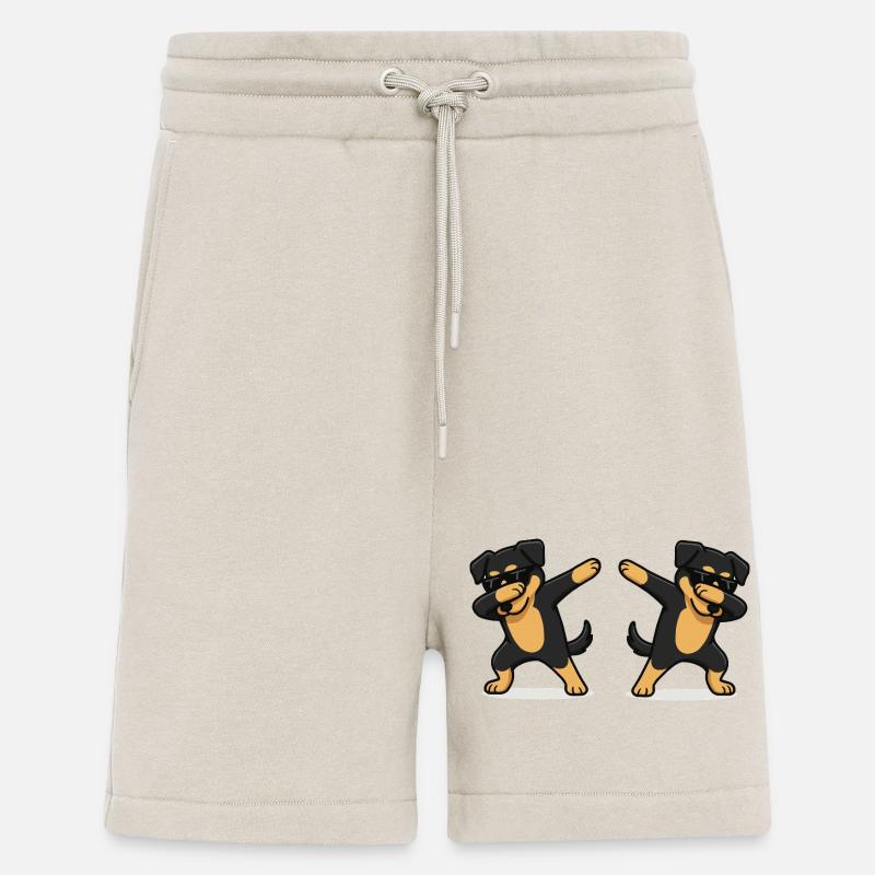 hund comic dabbing 2 - Shorts - made by SPREAD - WARM CLAY
