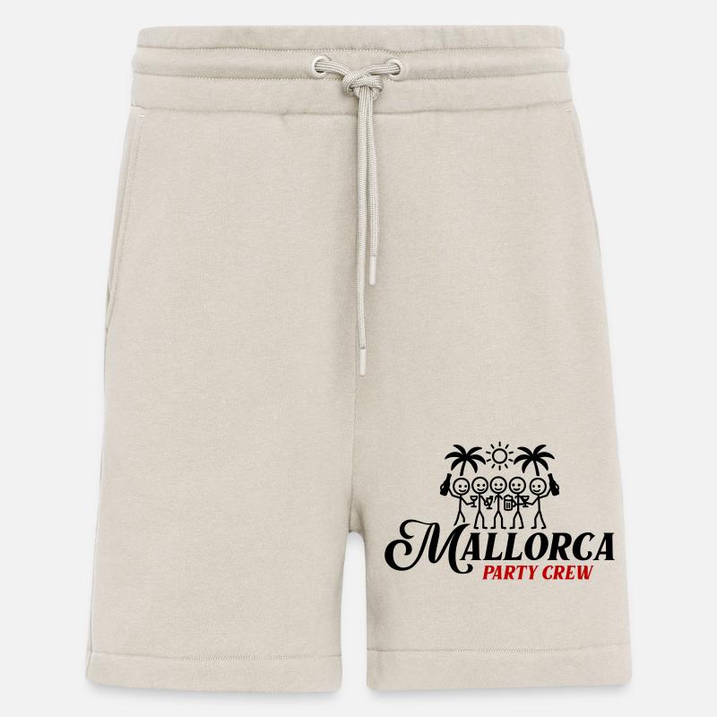 Mallorca Party Crew - Short bio décontracté fabriqué en UE - WARM CLAY