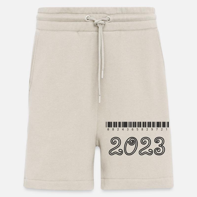 Code-barres - Short bio décontracté fabriqué en UE - WARM CLAY