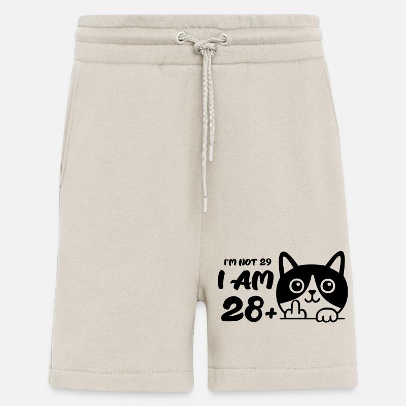 Je n’ai pas 29 ans, j’en ai 28 plus 1 doigt d’honneur - Short bio décontracté fabriqué en UE - WARM CLAY