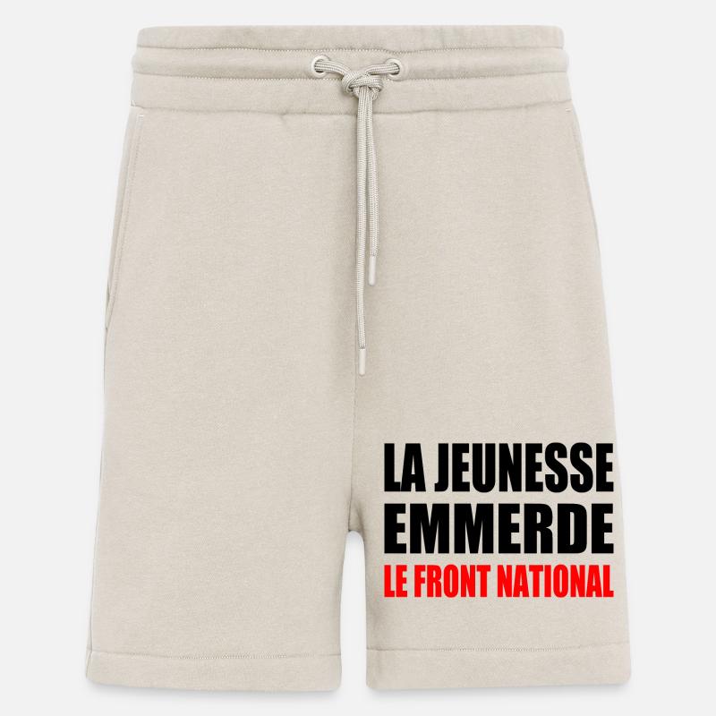 Scheiß auf die Front National - Shorts - made by SPREAD - WARM CLAY