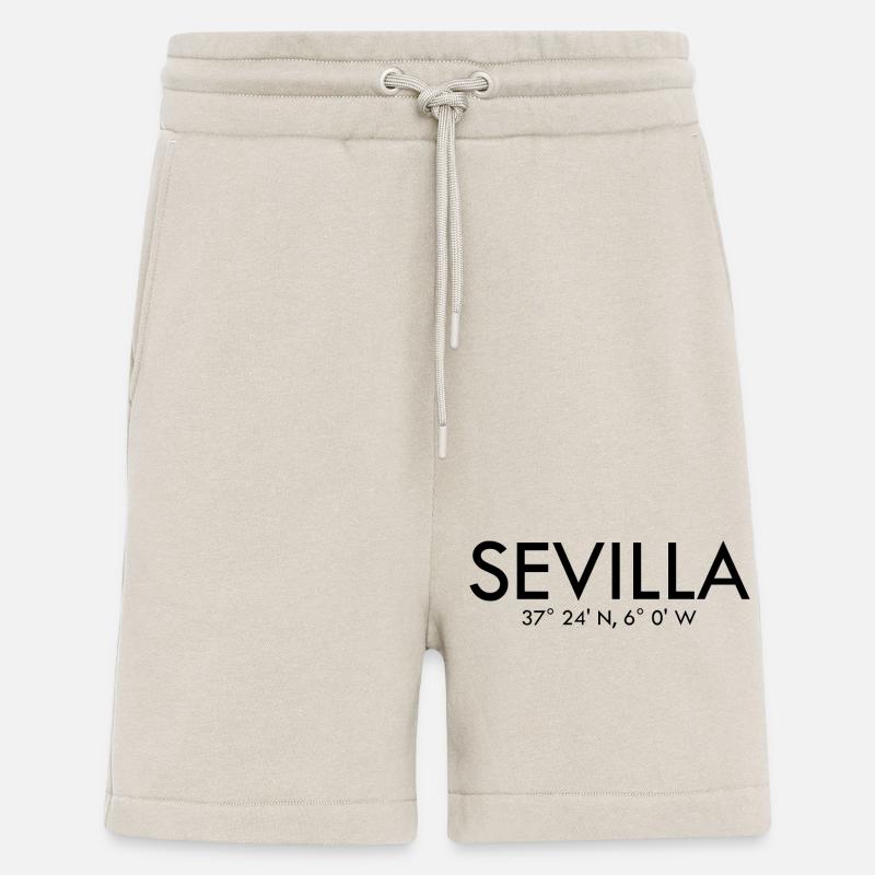 Sevilla - Spain - Coordinates Latitude Longitude - Shorts - made by SPREAD - WARM CLAY