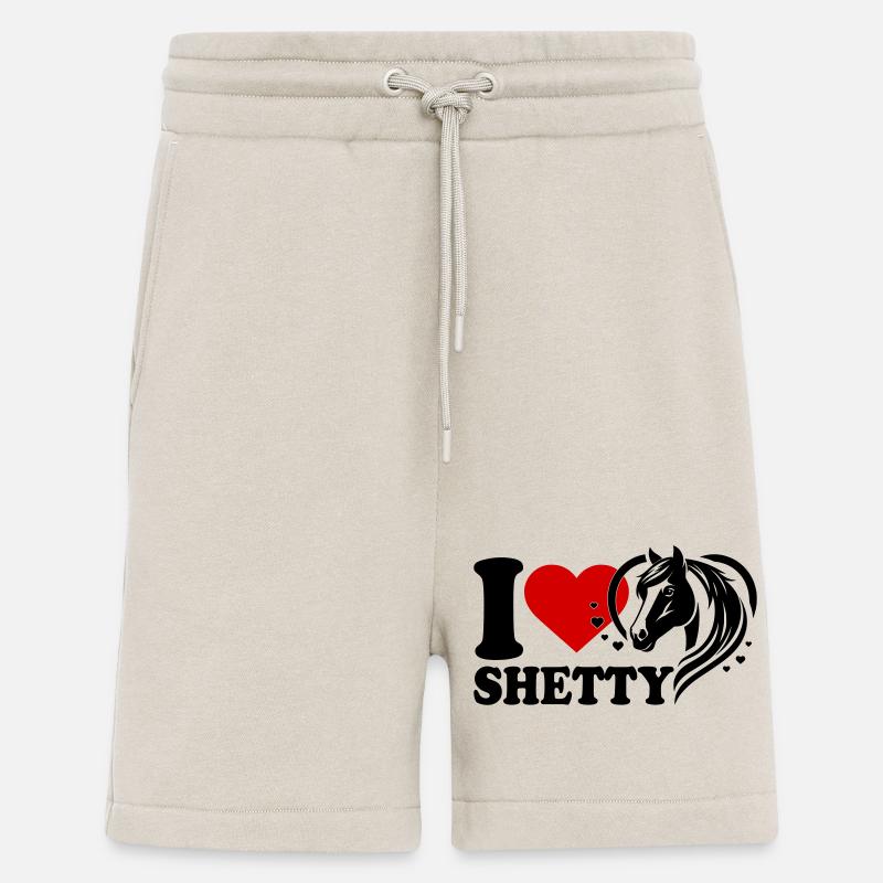 J’adore le cheval Shetty - Short bio décontracté fabriqué en UE - WARM CLAY