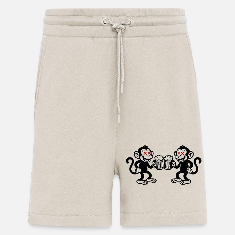 Bier Affe Saufen - Shorts - made by SPREAD - WARM CLAY