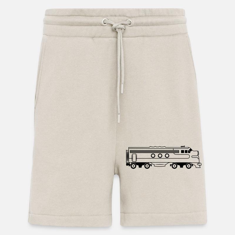 Zug Eisenbahn Diesellok - Shorts - made by SPREAD - WARM CLAY