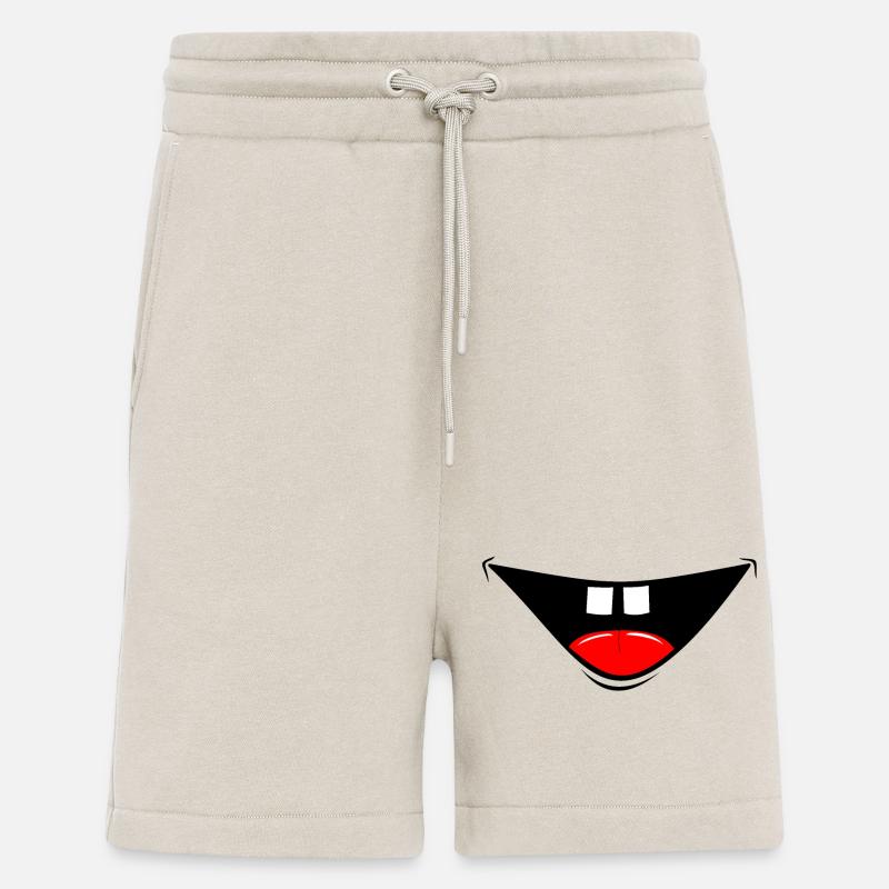 Maske Comic Lachen - Shorts - made by SPREAD - WARM CLAY