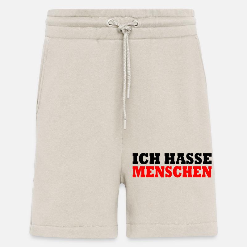 Ich hasse menschen - Shorts - made by SPREAD - WARM CLAY