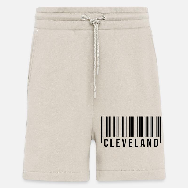 Code-barres de Cleveland - Short bio décontracté fabriqué en UE - WARM CLAY