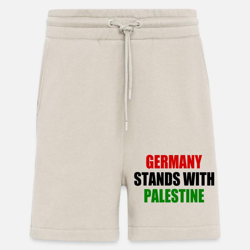 germany stands with palestine - Short bio décontracté fabriqué en UE - WARM CLAY