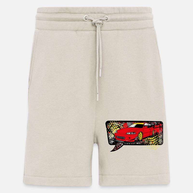 Red car bubble - Shorts - made by SPREAD - WARM CLAY