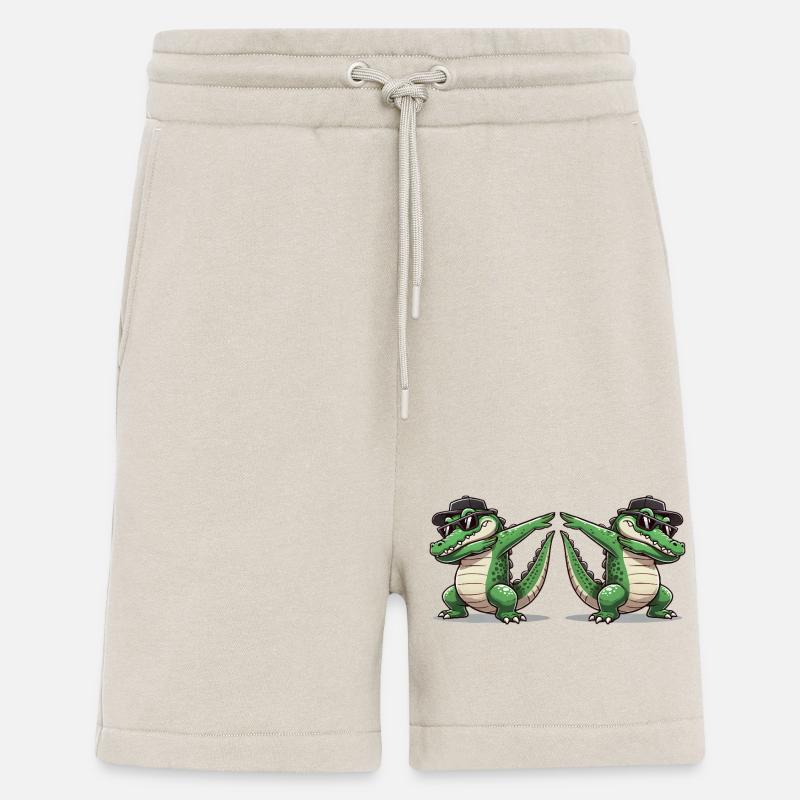 Crocodile Comic Dabbing 2 - Shorts - made by SPREAD - WARM CLAY