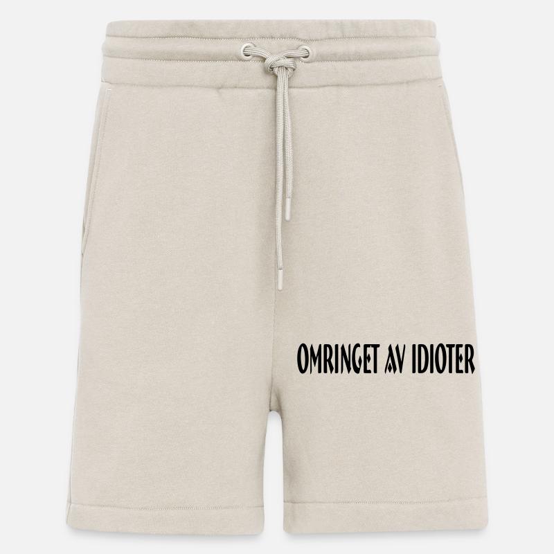 surrounded by idiots - Shorts - made by SPREAD - WARM CLAY