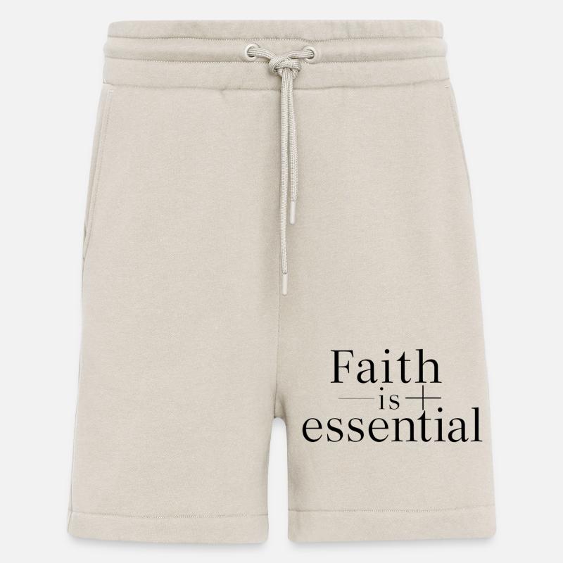 Glaube ist essenziell - Shorts - made by SPREAD - WARM CLAY