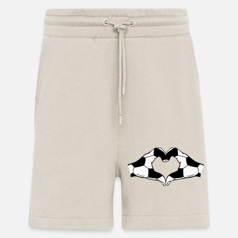 Fussball Herz Hände - Shorts - made by SPREAD - WARM CLAY