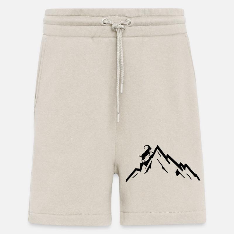 Steinbock Berge Berg - Shorts - made by SPREAD - WARM CLAY