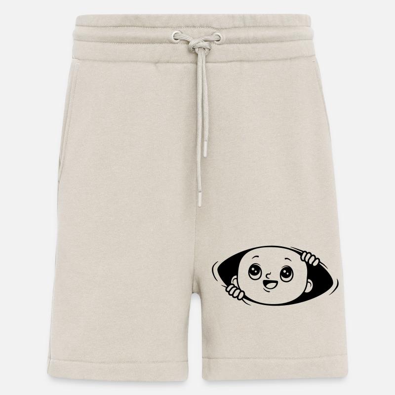 Petites écoutilles pour bébé - Short bio décontracté fabriqué en UE - WARM CLAY