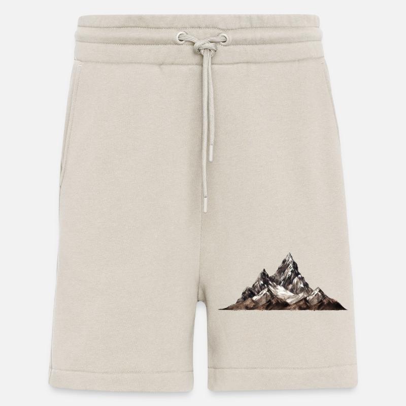 Berge Grafik - Shorts - made by SPREAD - WARM CLAY