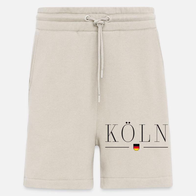 Cologne, Allemagne T-shirt élégance - Short bio décontracté fabriqué en UE - WARM CLAY