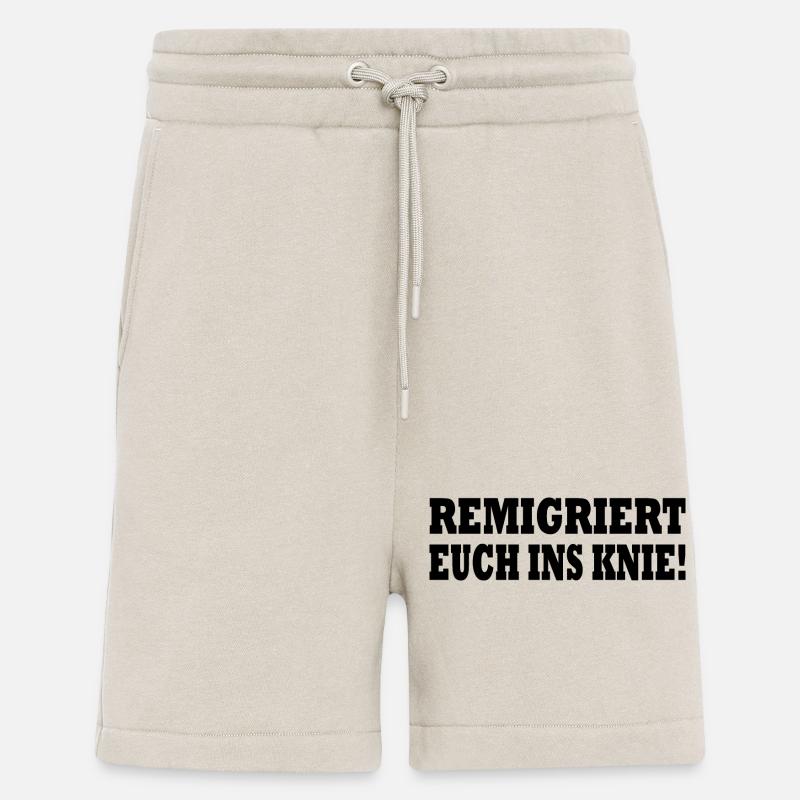 remigriert euch ins knie - Shorts - made by SPREAD - WARM CLAY