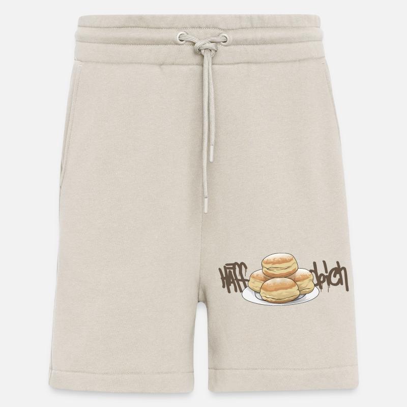 Pâte à levure // beignets // illustration - Short bio décontracté fabriqué en UE - WARM CLAY