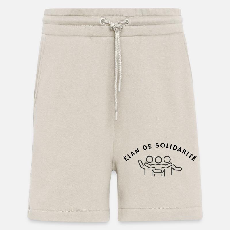 élan de solidarité - Short bio décontracté fabriqué en UE - WARM CLAY