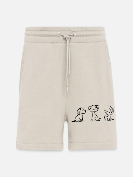 Chiens - Short bio décontracté fabriqué en UE - WARM CLAY