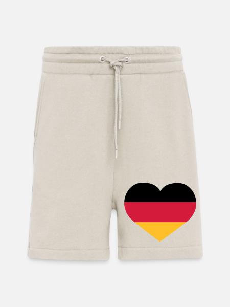 Deutschland Herz | Herz | Heart - Shorts - made by SPREAD - WARM CLAY