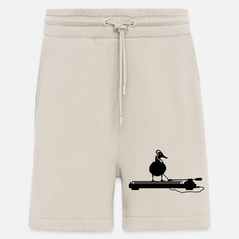 disco duck turntable - Pantaloncini ecologici casual Made in UE - WARM CLAY