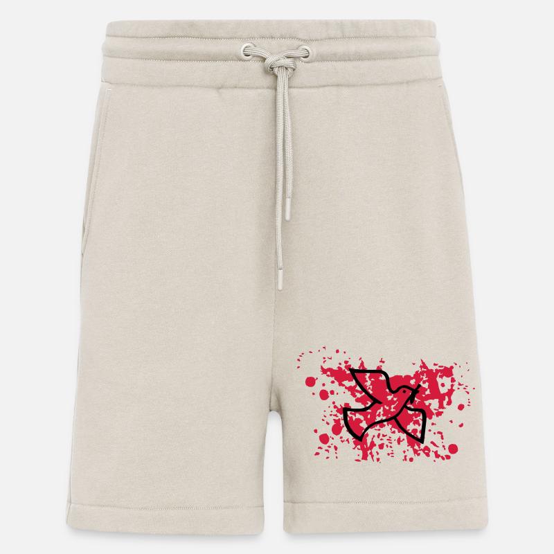 Friedenstaube im Blut - Shorts - made by SPREAD - WARM CLAY