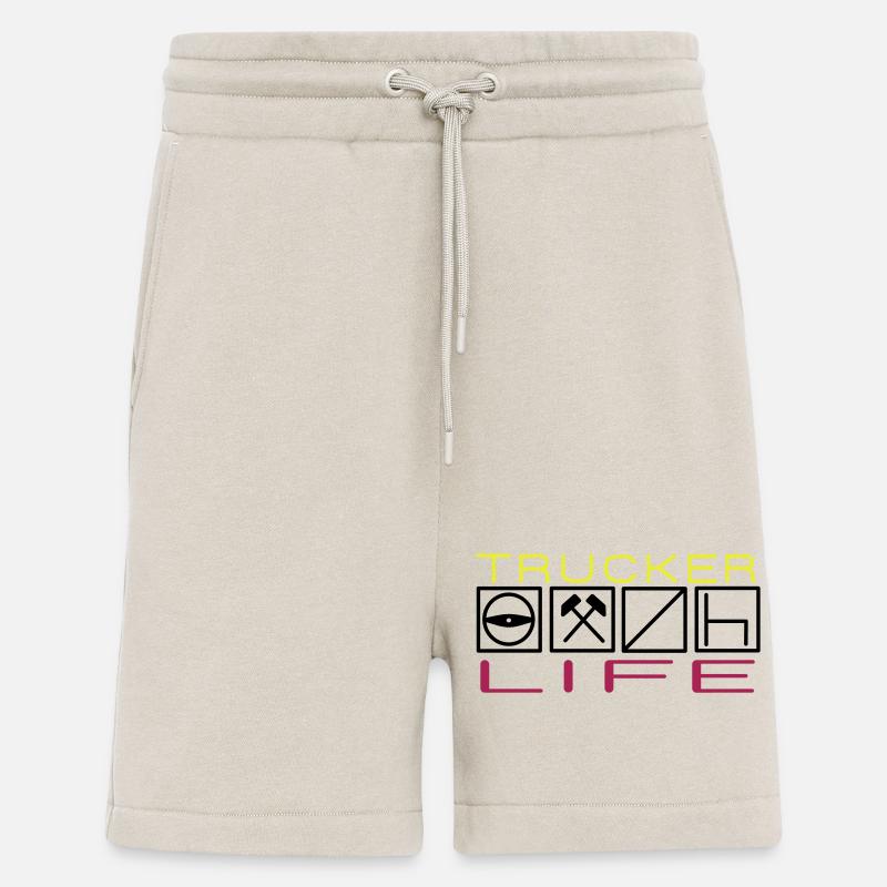 Trucker Life,Berufskraftfahrer,Fernfahrer - Shorts - made by SPREAD - WARM CLAY