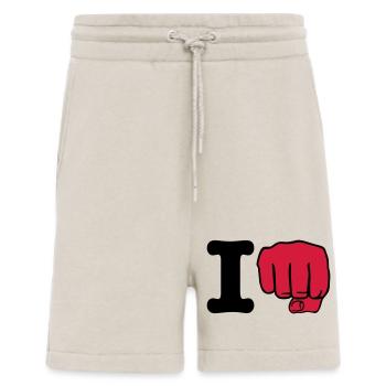 i Punch | ich schlage | ich boxe | Boxing | Karate - Shorts - made by SPREAD - WARM CLAY - Front