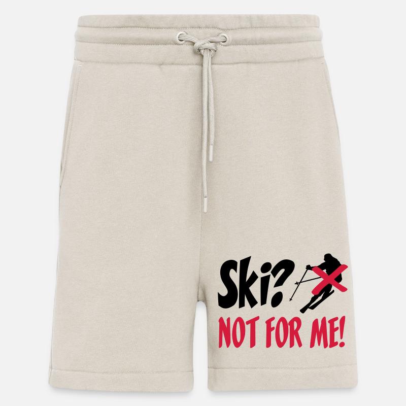 I hate Ski - Short bio décontracté fabriqué en UE - WARM CLAY