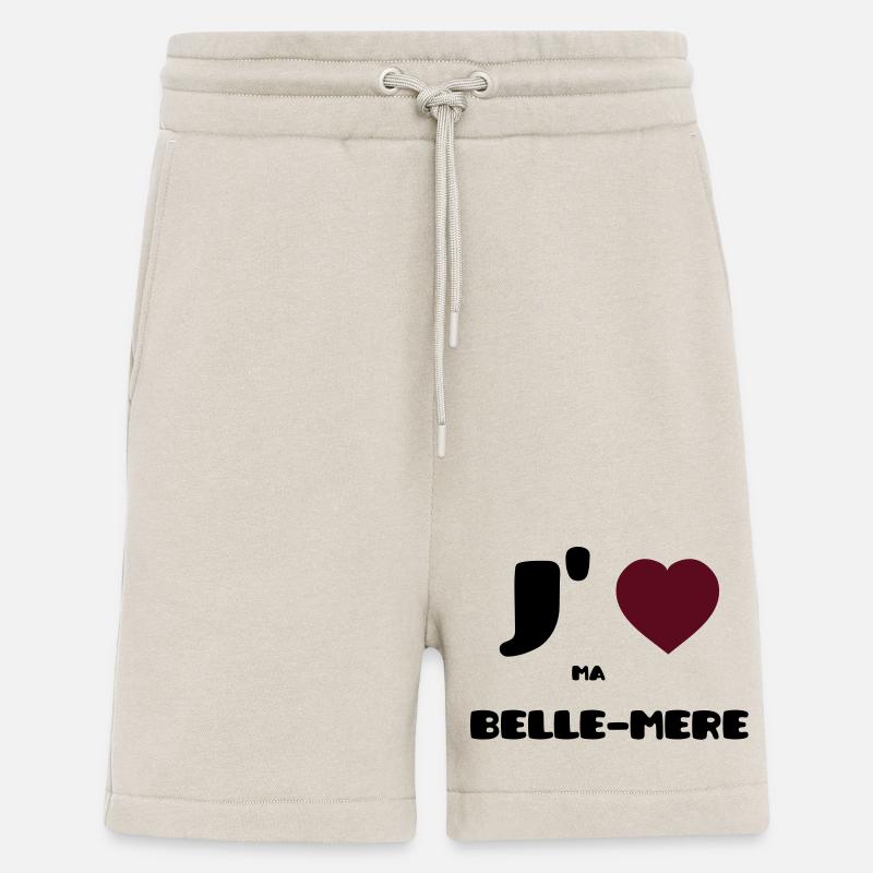 J'aime ma belle-mère (V) - Short bio décontracté fabriqué en UE - WARM CLAY