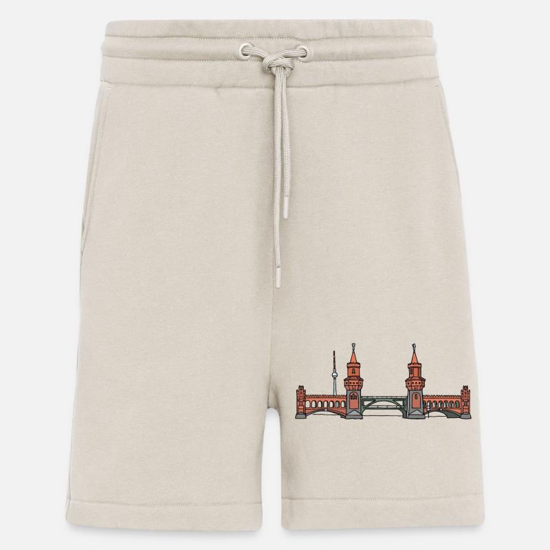 Oberbaum Bridge BERLIN c - Shorts - made by SPREAD - WARM CLAY