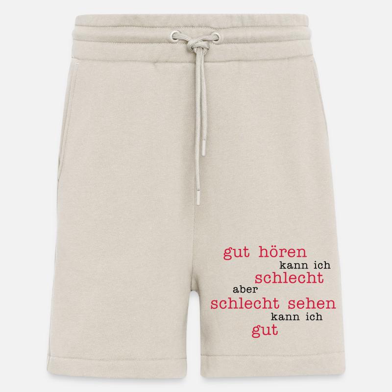 gut hören - schlecht sehen - Shorts - made by SPREAD - WARM CLAY
