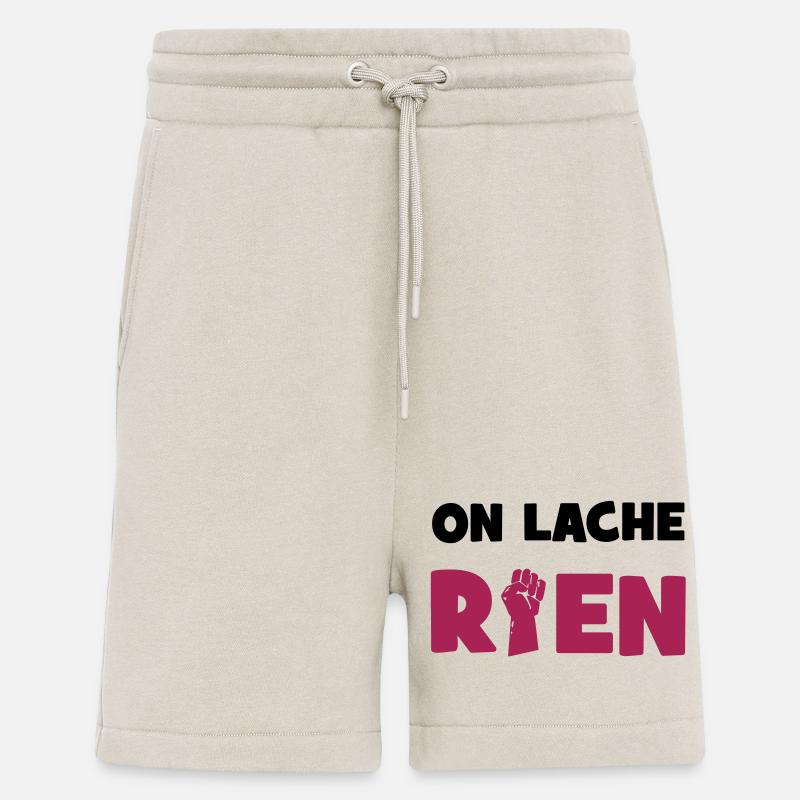 On lâche rien ! - Short bio décontracté fabriqué en UE - WARM CLAY