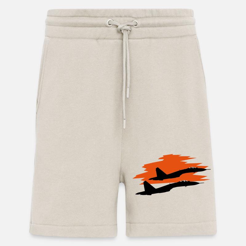 Kampfjet Suchoy-35 - Shorts - made by SPREAD - WARM CLAY