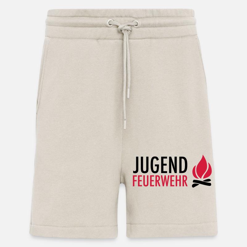Young firefighters with flame - Shorts - made by SPREAD - WARM CLAY
