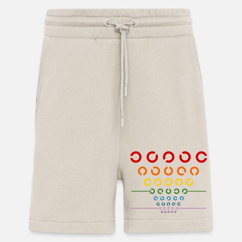 Rainbow Visual Test - Shorts - made by SPREAD - WARM CLAY