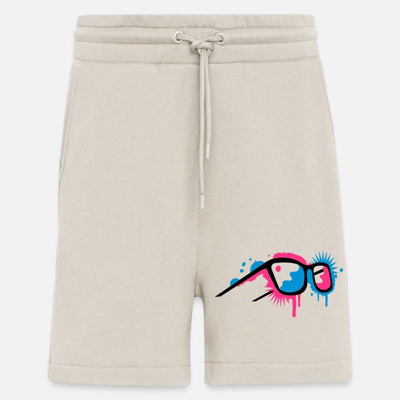 3D Brille im Graffiti Stil - Shorts - made by SPREAD - WARM CLAY